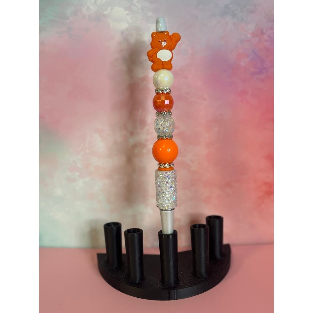 130-14  Inspired Handcrafted Extended Length Beaded Pen w/ Refill Ink